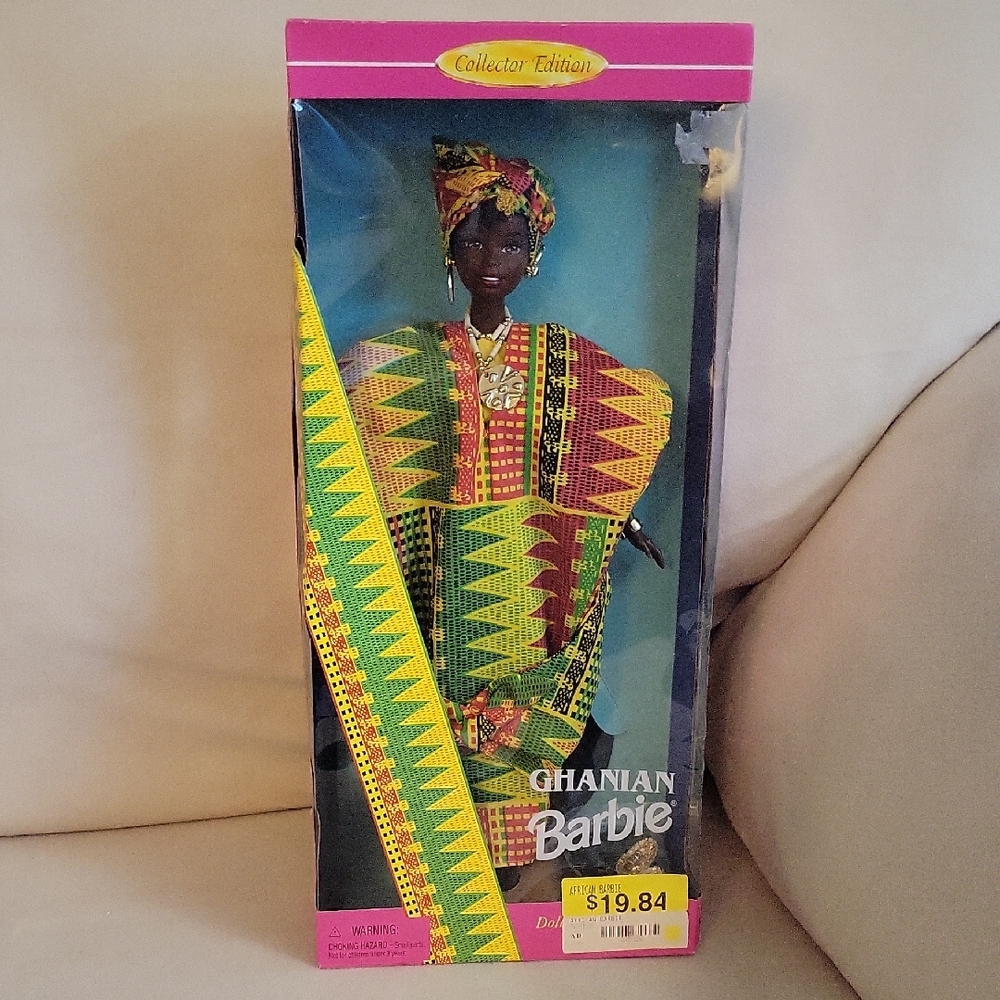 Barbie Ghanian Collector Edition in Vibrant Red, Yellow, and Green Attire